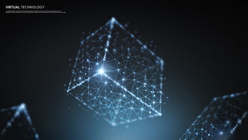 藍色科技感信息技術網格線條光效三維立體空間高清背景海報psd設計素材 83101 設計元素 美工云 meigongyun.com 未歸類